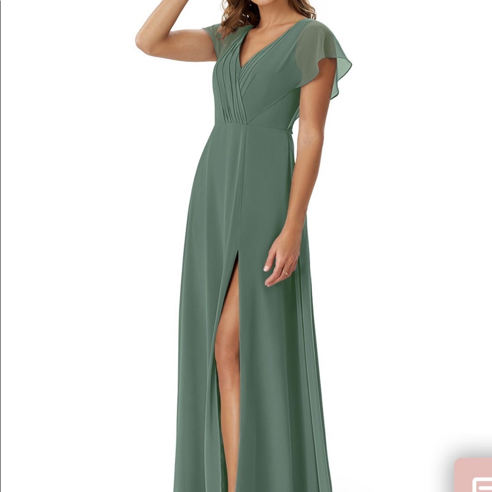 Azazie Rylee Bridesmaid Dress in Eucalyptus